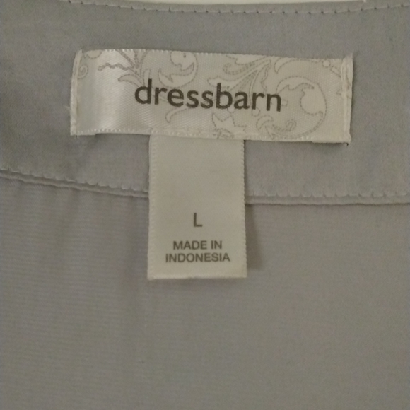 Dress Barn Silver/Grey Colored Pullover Top Sz. L - Picture 3 of 9